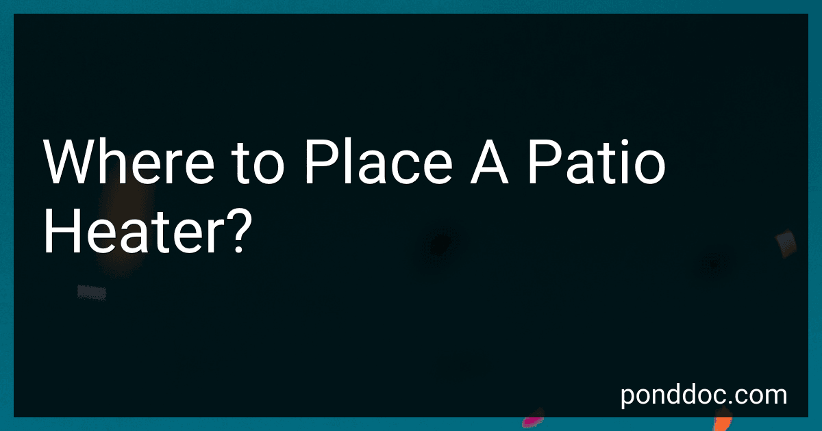 Where to Place A Patio Heater? image