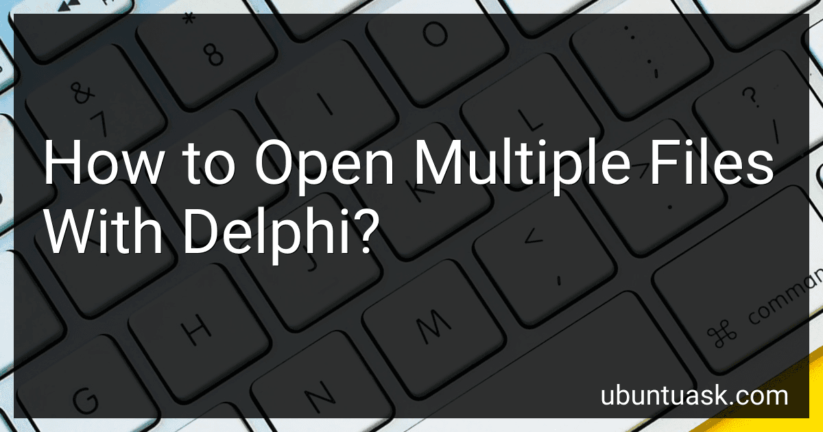 How to Open Multiple Files With Delphi? image