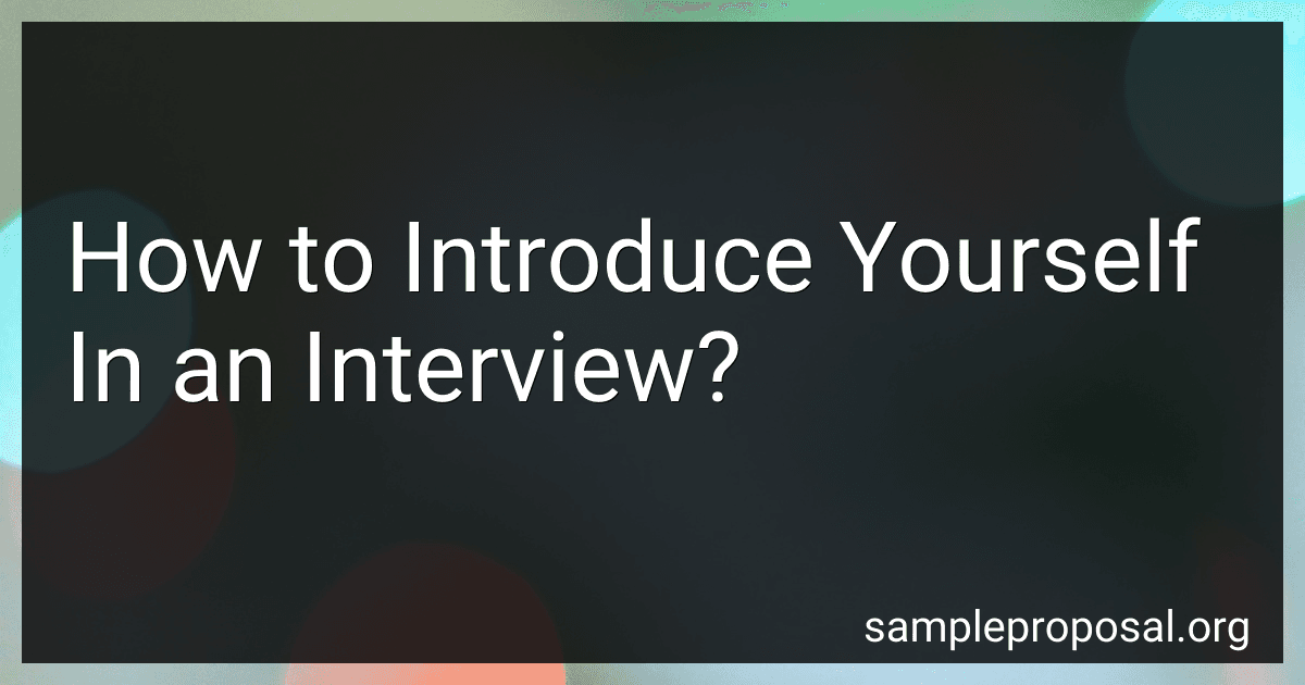 How to Introduce Yourself In an Interview? image