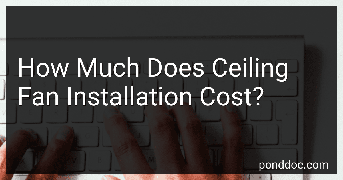 How Much Does Ceiling Fan Installation Cost? image