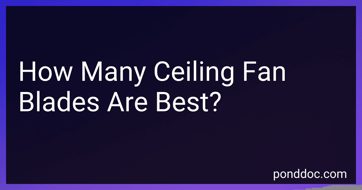 How Many Ceiling Fan Blades Are Best? image