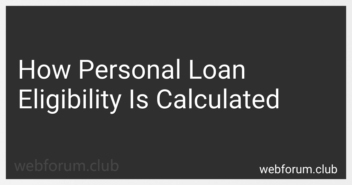 How Personal Loan Eligibility Is Calculated image