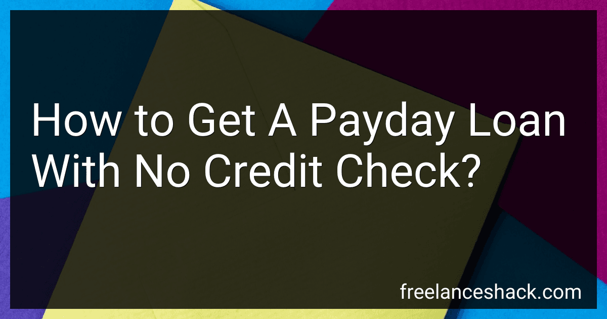 How to Get A Payday Loan With No Credit Check? image