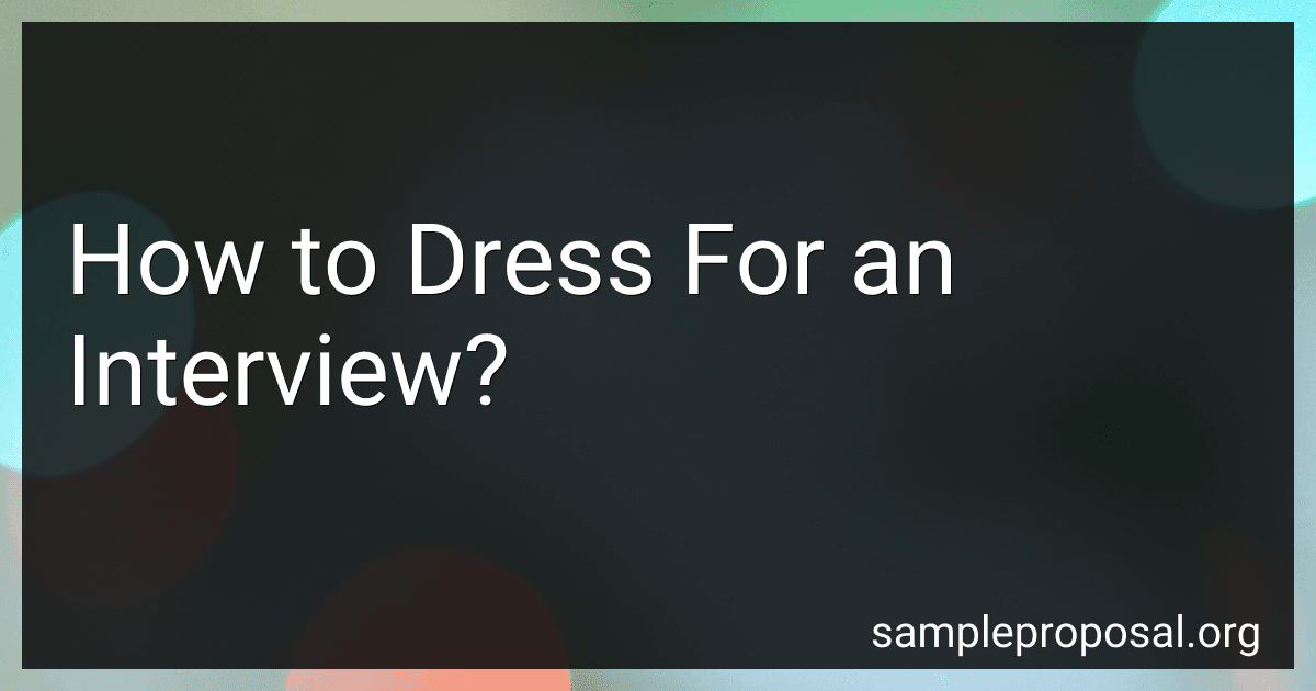 How to Dress For an Interview? image