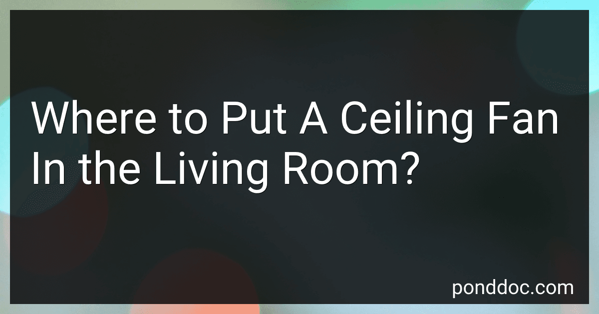 Where to Put A Ceiling Fan In the Living Room? image