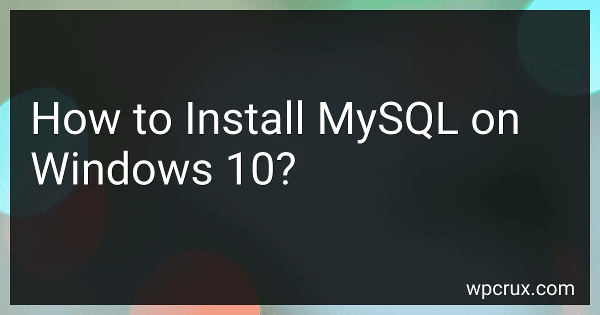 How to Install MySQL on Windows 10? image