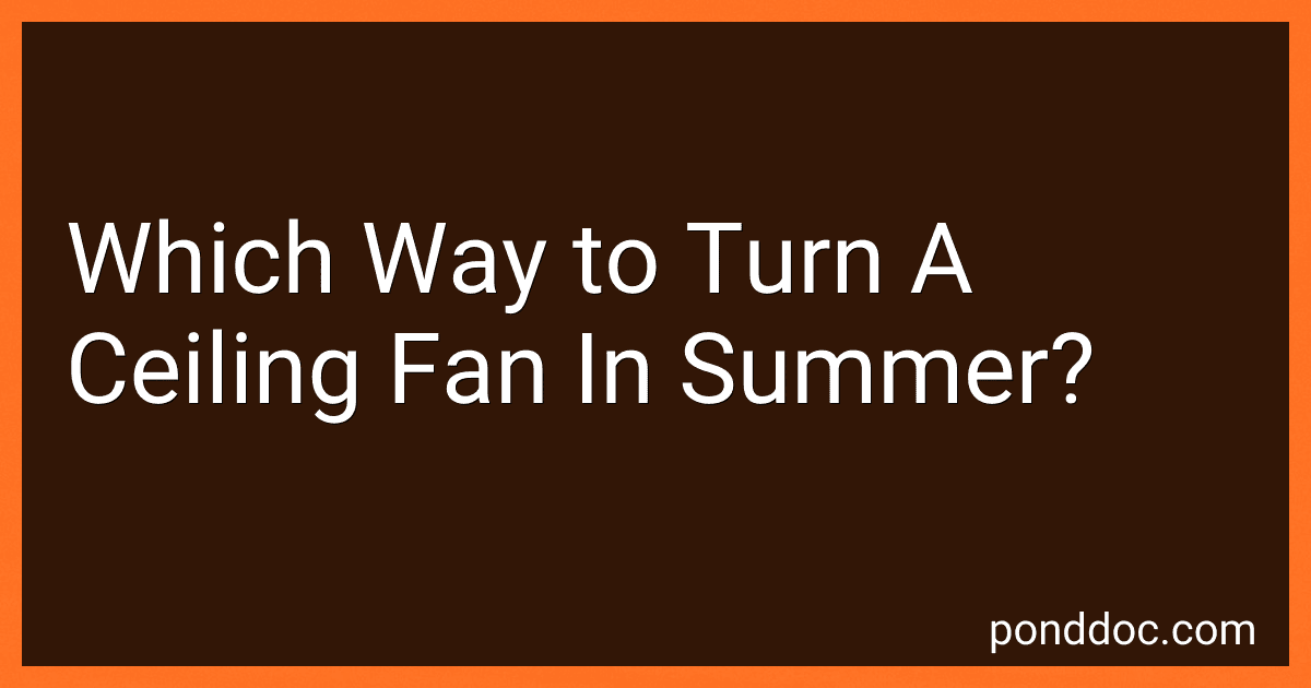 Which Way to Turn A Ceiling Fan In Summer? image