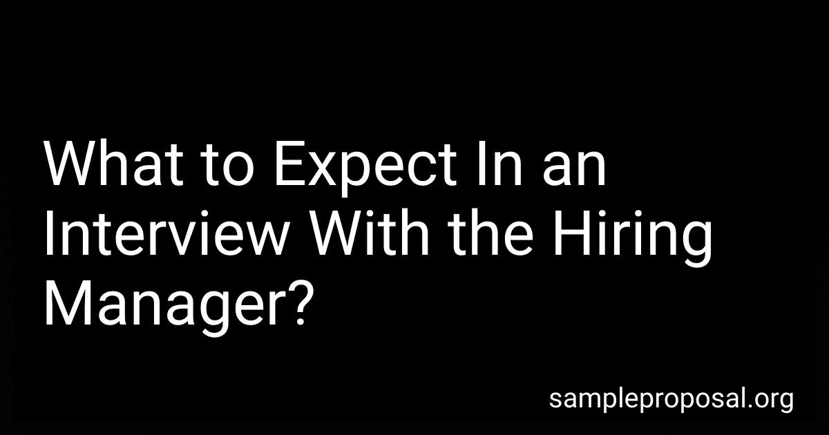 What to Expect In an Interview With the Hiring Manager? image