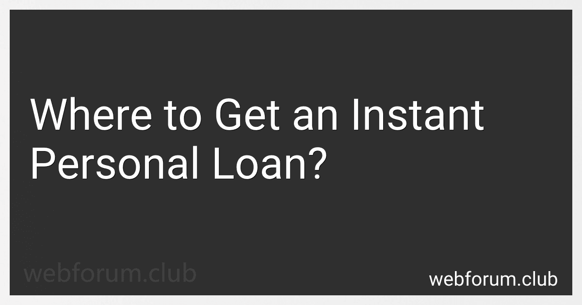 Where to Get an Instant Personal Loan? image