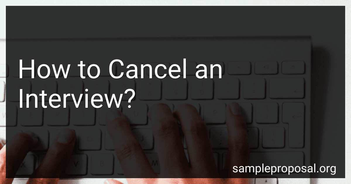 How to Cancel an Interview? image