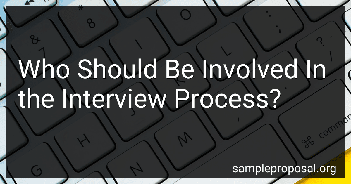Who Should Be Involved In the Interview Process? image