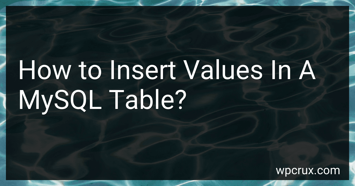 How to Insert Values In A MySQL Table? image