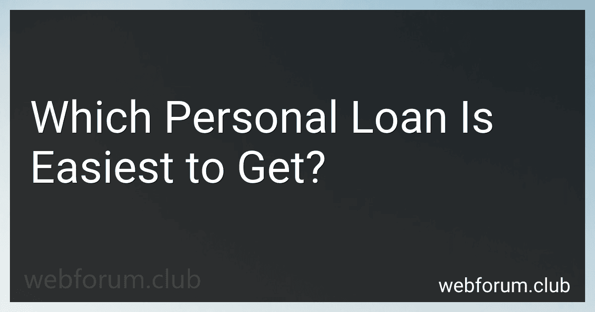 Which Personal Loan Is Easiest to Get? image