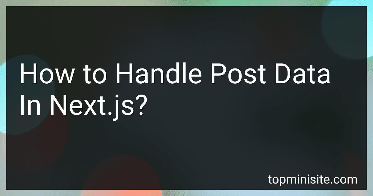 How to Handle Post Data In Next.js? image