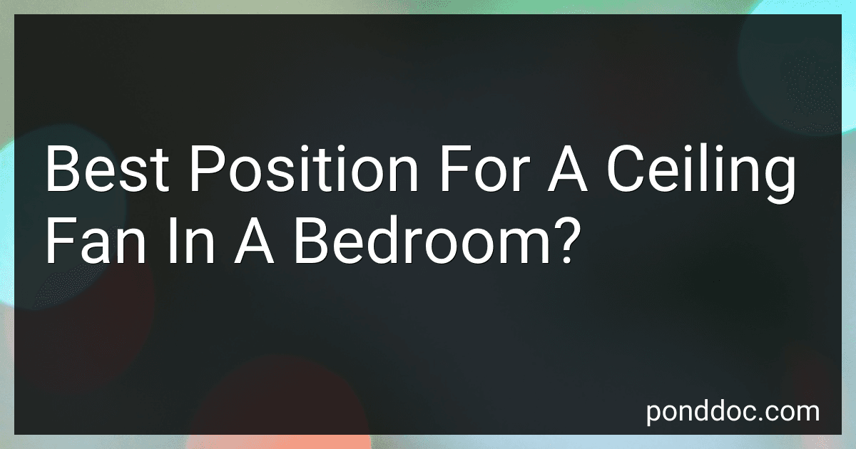 Best Position For A Ceiling Fan In A Bedroom? image
