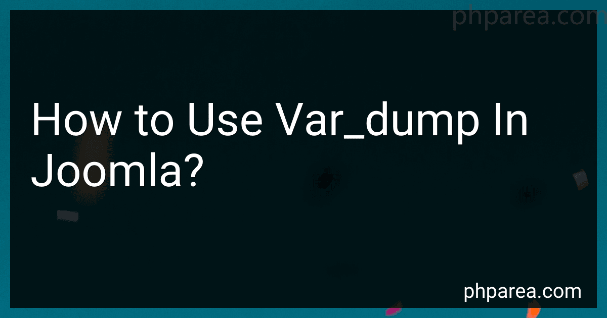 How to Use Var_dump In Joomla? image