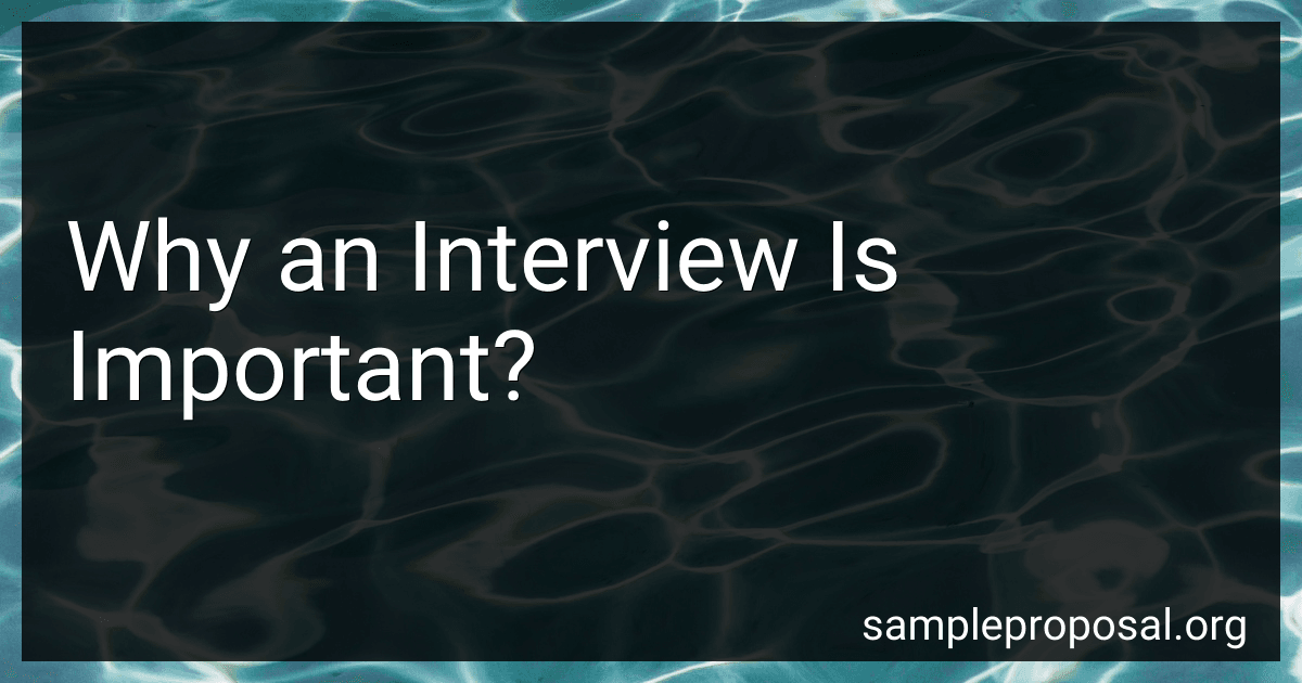 Why an Interview Is Important? image