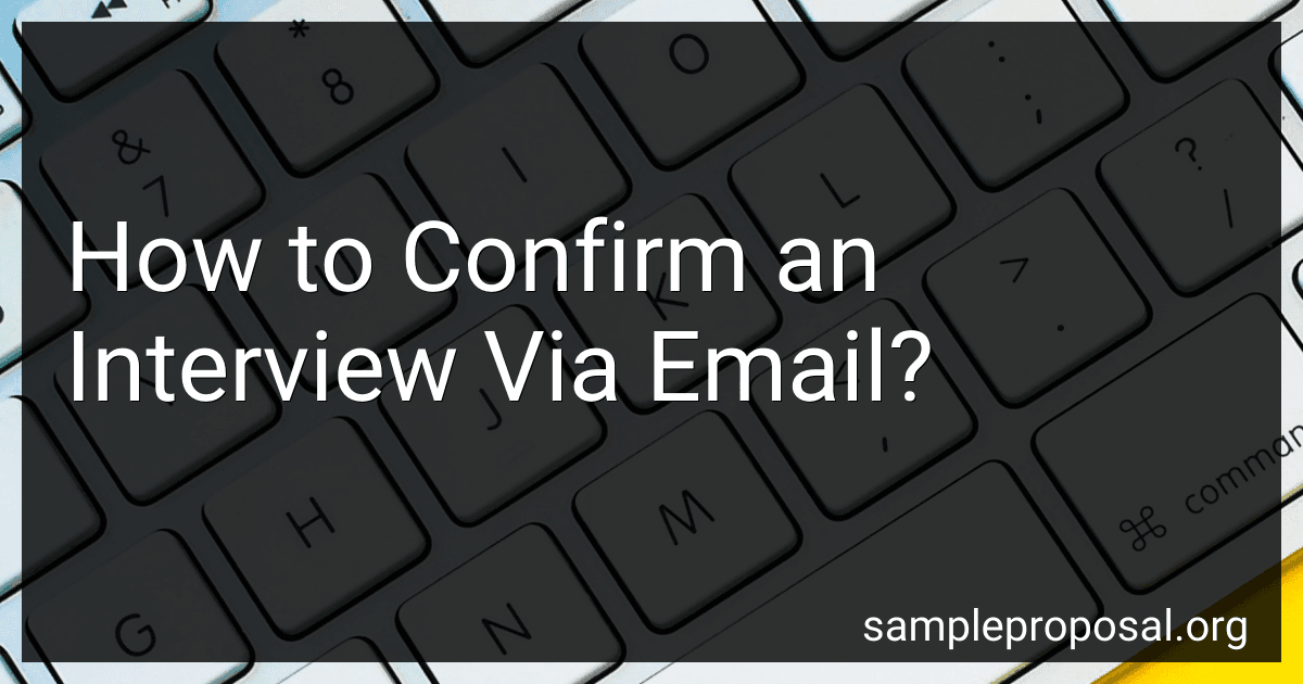 How to Confirm an Interview Via Email? image