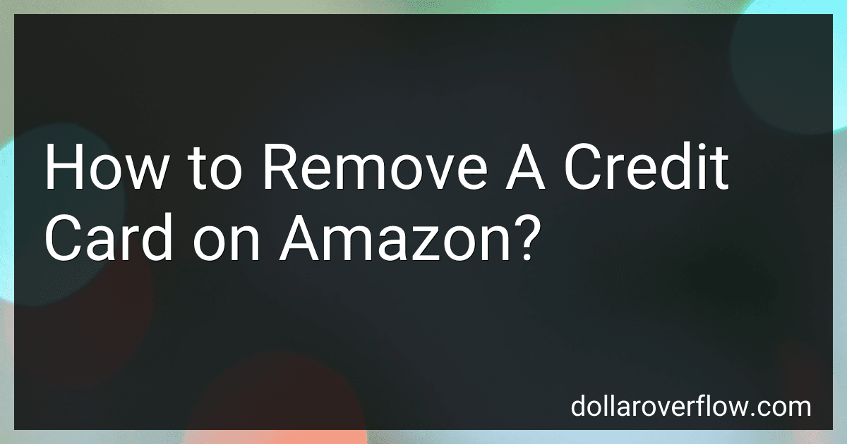 How to Remove A Credit Card on Amazon? image
