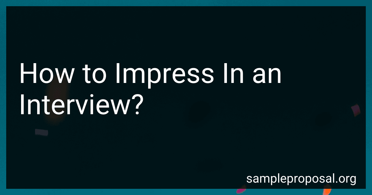 How to Impress In an Interview? image