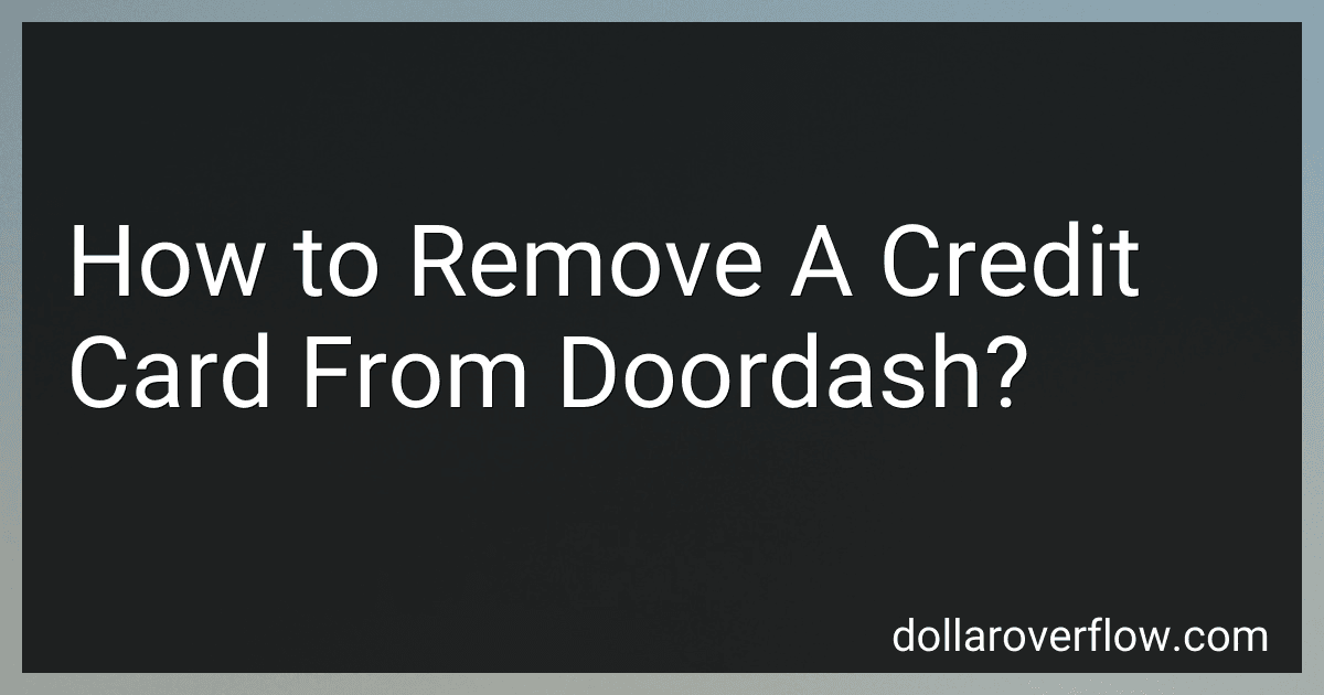 How to Remove A Credit Card From Doordash? image