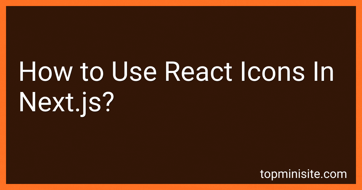 How to Use React Icons In Next.js? image