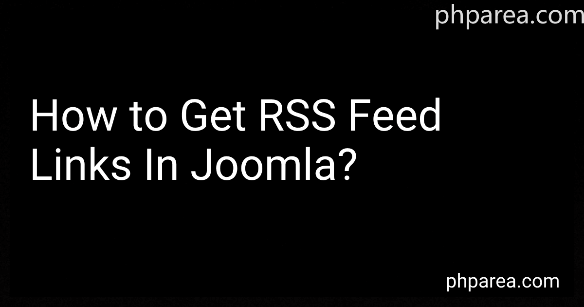 How to Get RSS Feed Links In Joomla? image