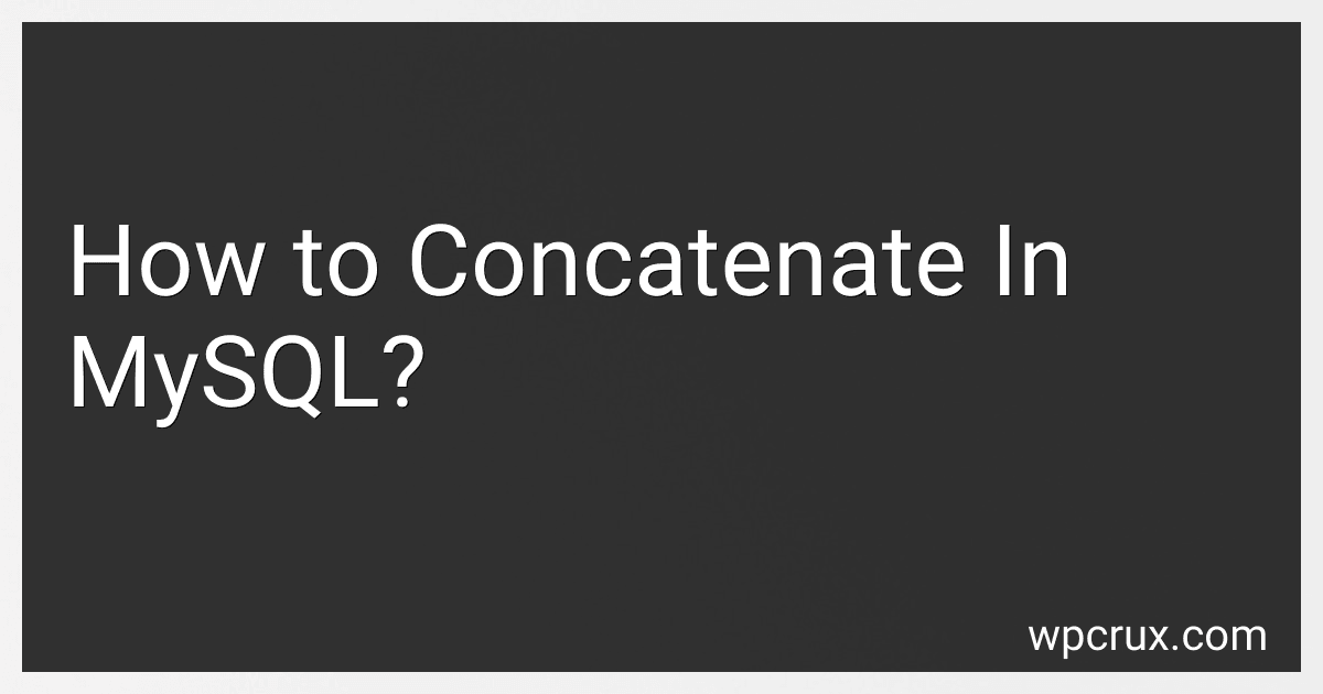 How to Concatenate In MySQL? image