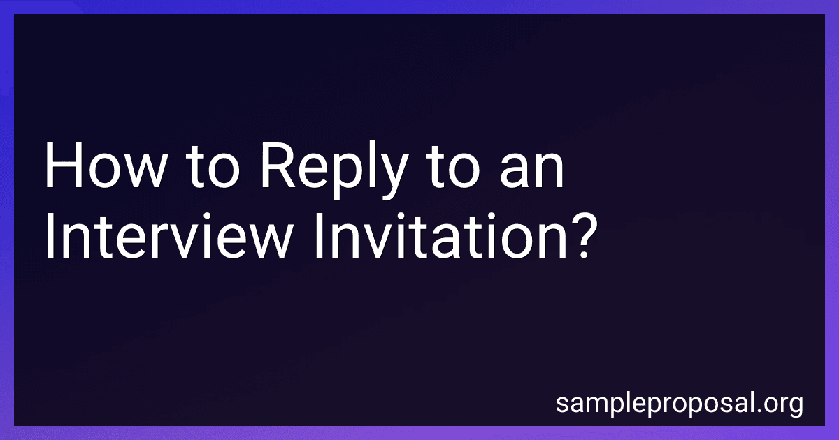 How to Reply to an Interview Invitation? image