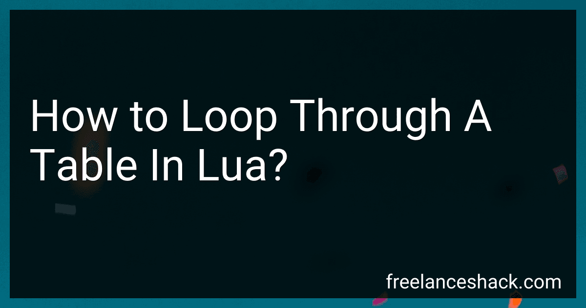 How to Loop Through A Table In Lua? preview