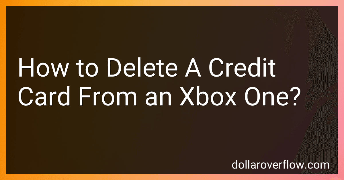 How to Delete A Credit Card From an Xbox One? image