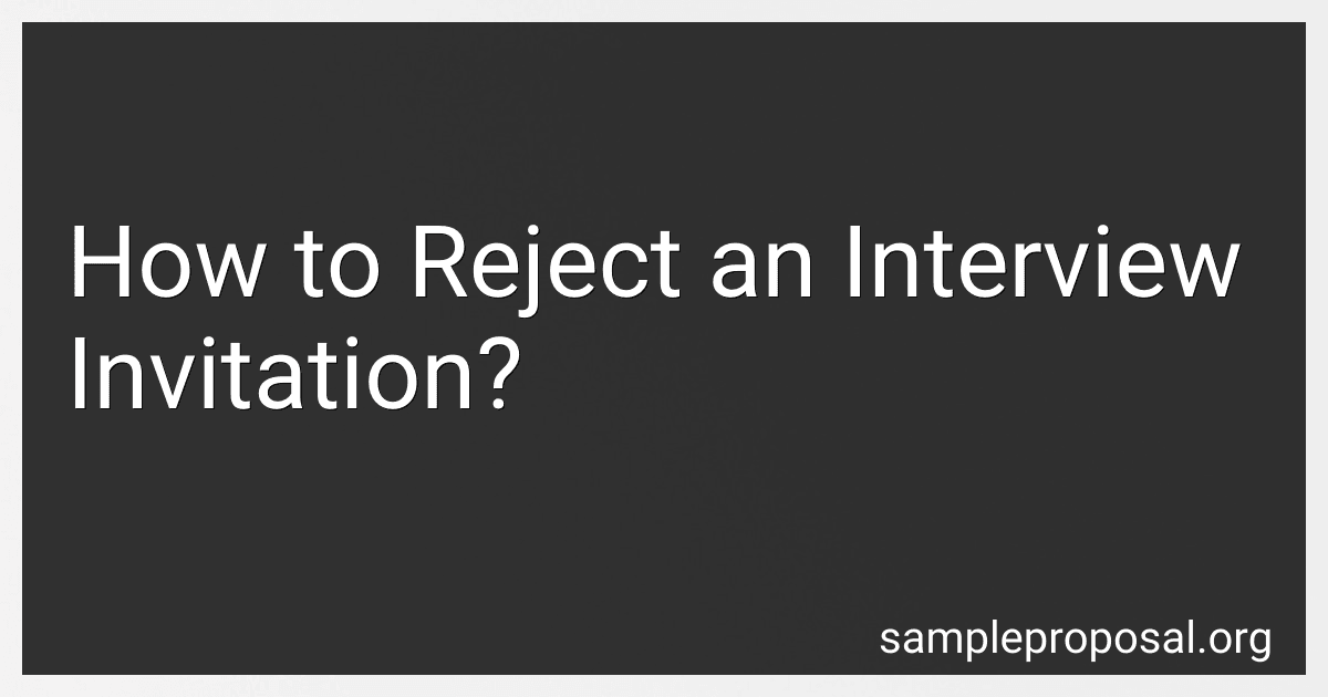 How to Reject an Interview Invitation? image