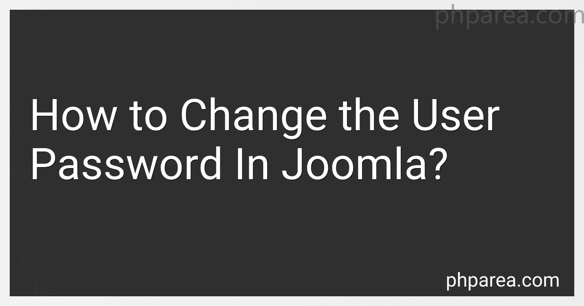 How to Change the User Password In Joomla? image