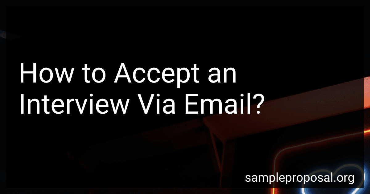 How to Accept an Interview Via Email? image