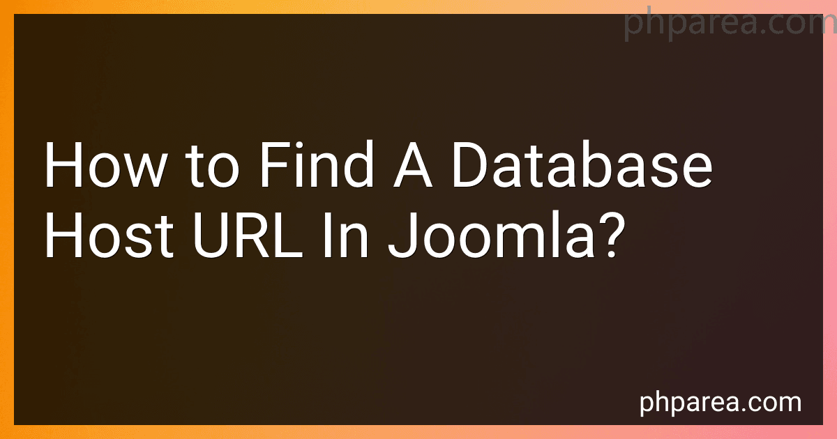 How to Find A Database Host URL In Joomla? image