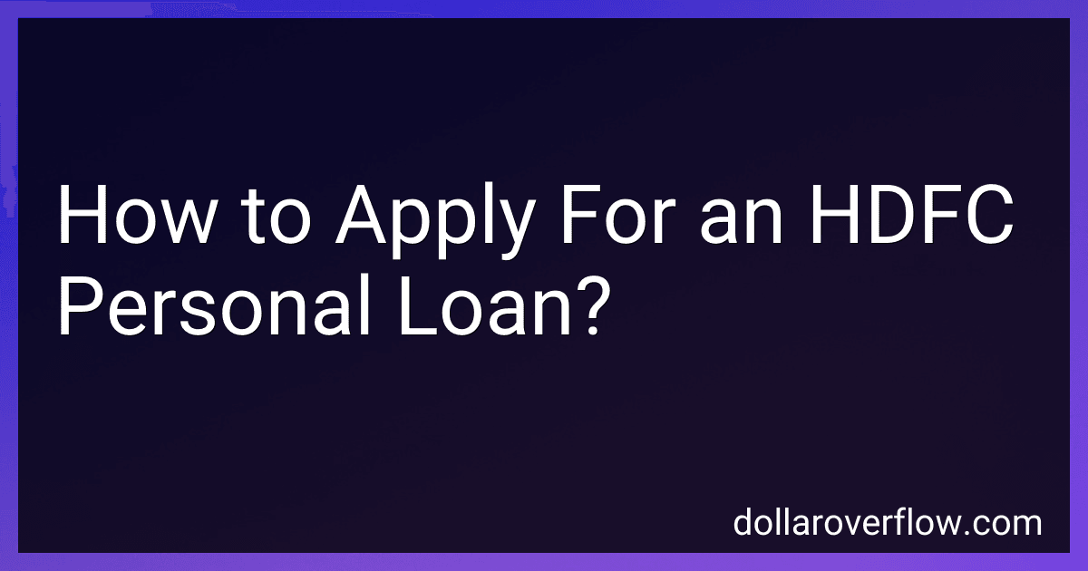 How to Apply For an HDFC Personal Loan? image