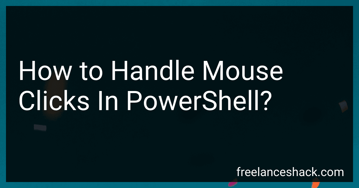 How to Handle Mouse Clicks In PowerShell? image