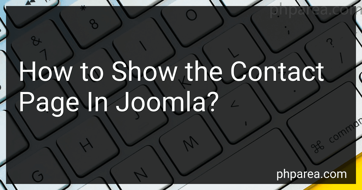 How to Show the Contact Page In Joomla? image