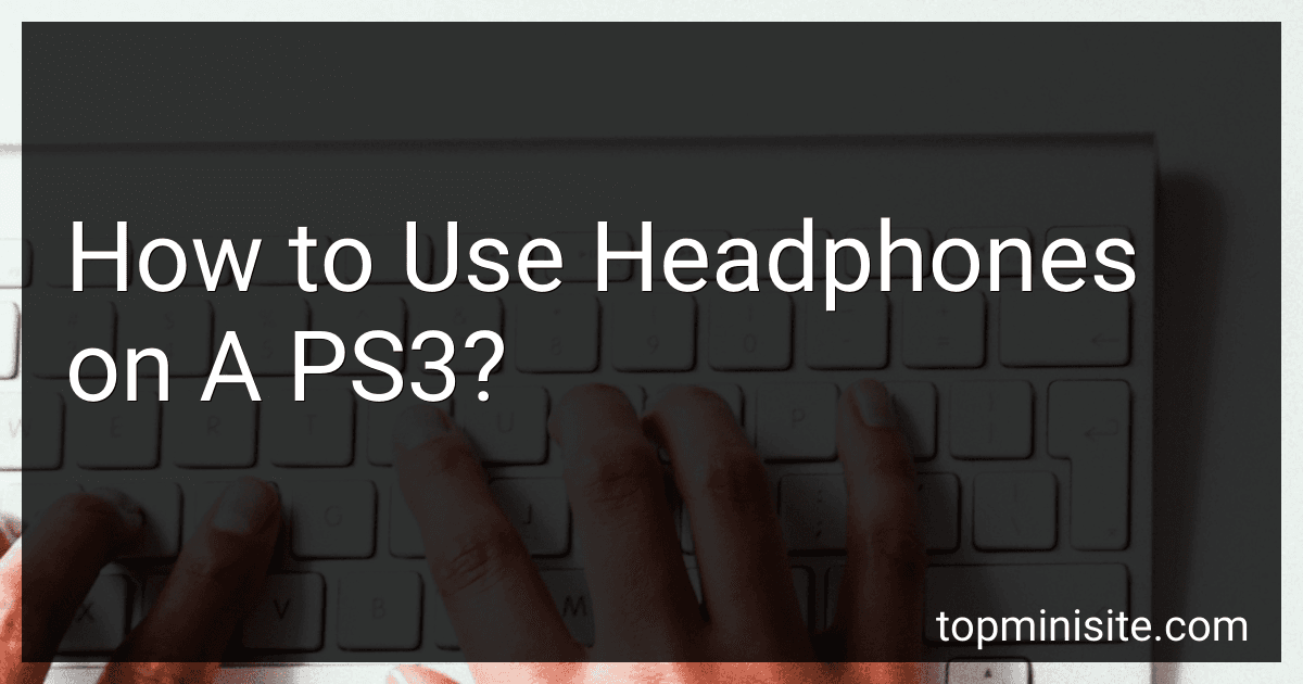 How to Use Headphones on A PS3? image