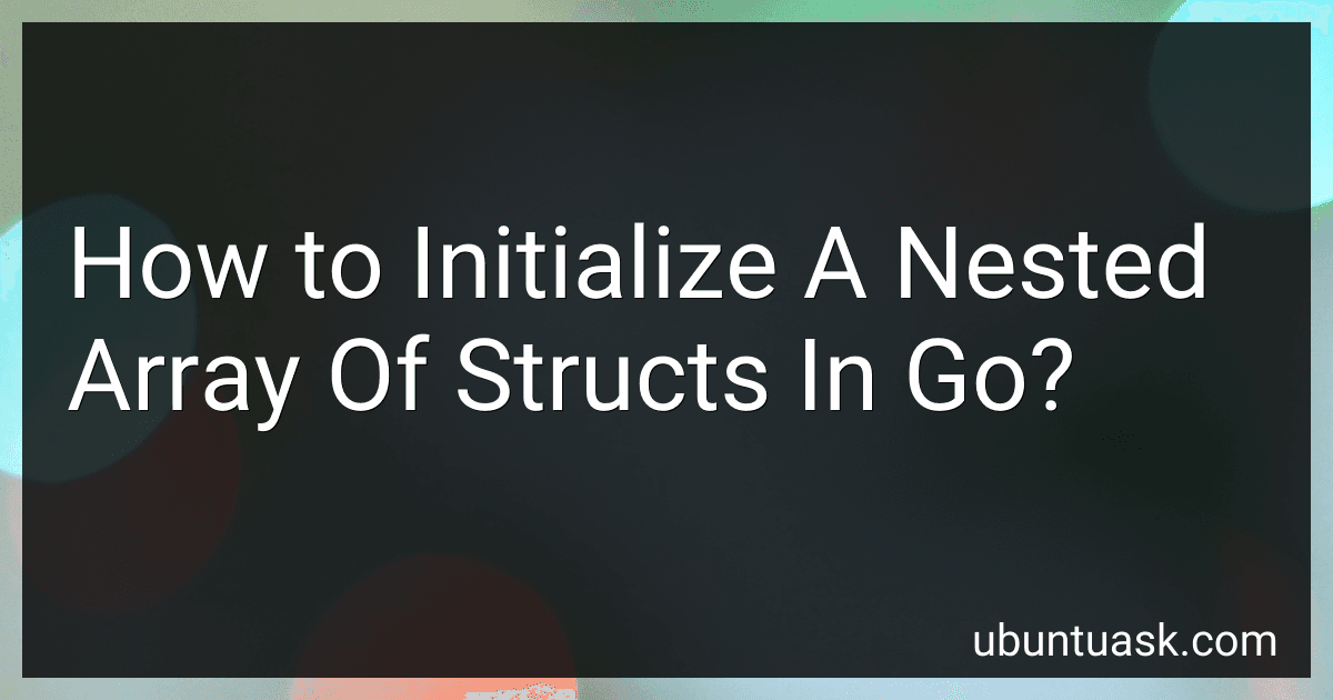 How to Initialize A Nested Array Of Structs In Go? image