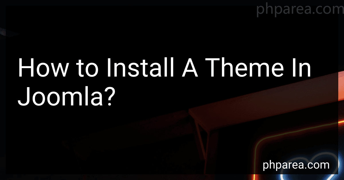 How to Install A Theme In Joomla? image