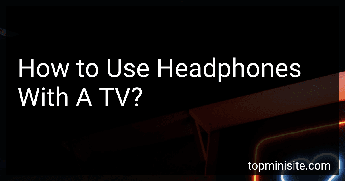 How to Use Headphones With A TV? image