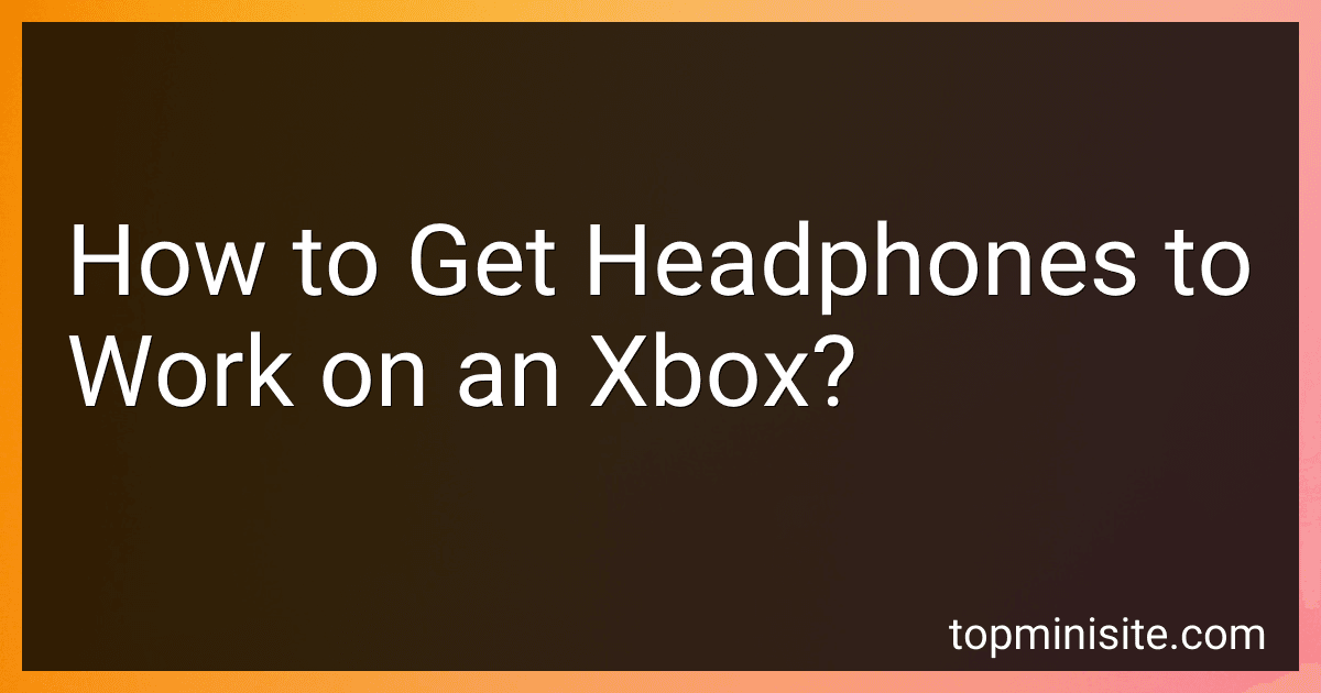 How to Get Headphones to Work on an Xbox? image