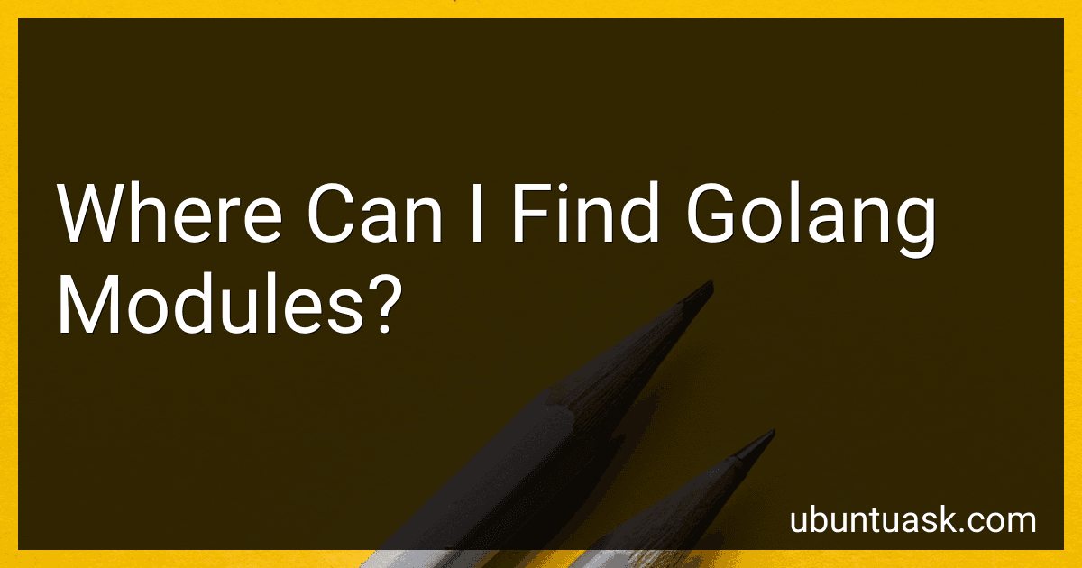 Where Can I Find Golang Modules? image
