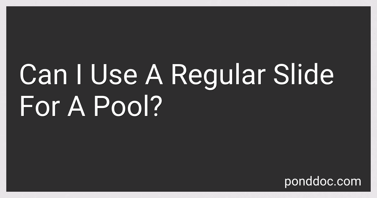 Can I Use A Regular Slide For A Pool? image
