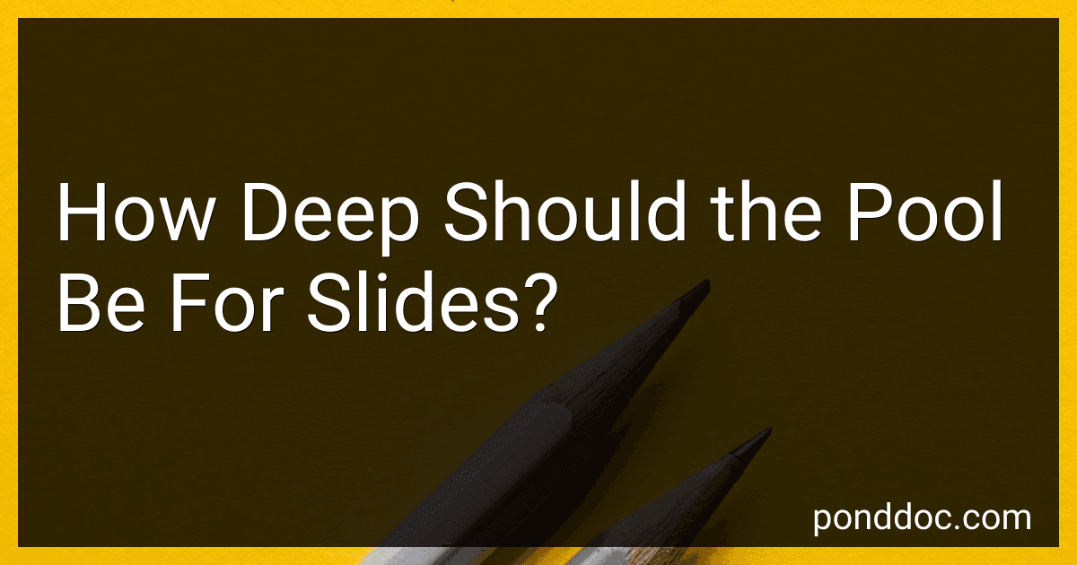 How Deep Should the Pool Be For Slides? image