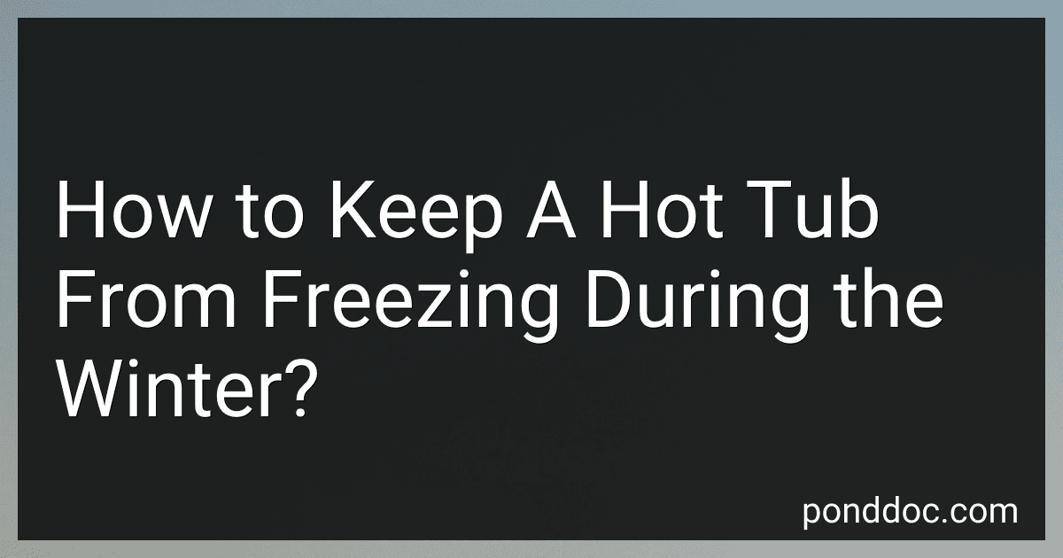 How to Keep A Hot Tub From Freezing During the Winter? image