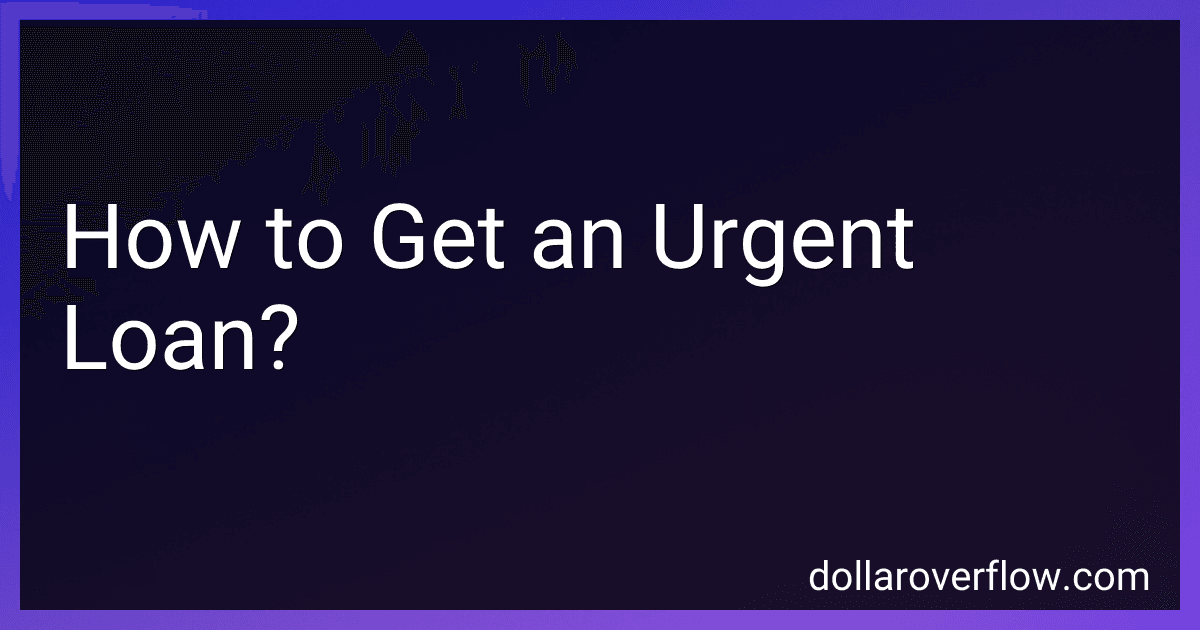 How to Get an Urgent Loan? image