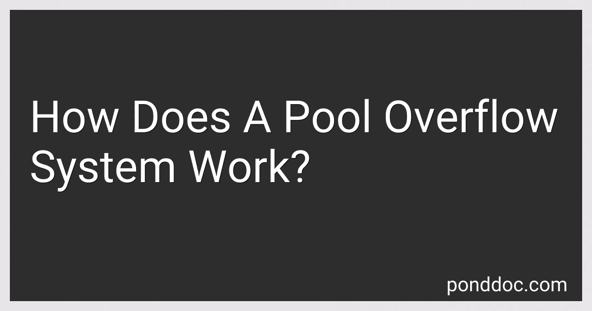 How Does A Pool Overflow System Work? image