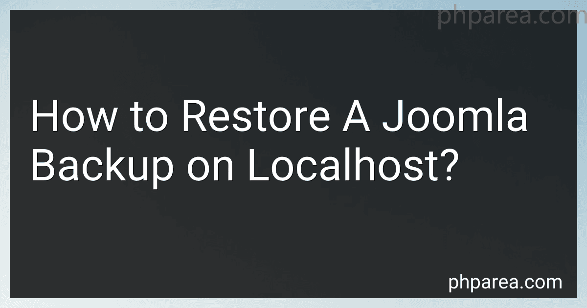 How to Restore A Joomla Backup on Localhost? image